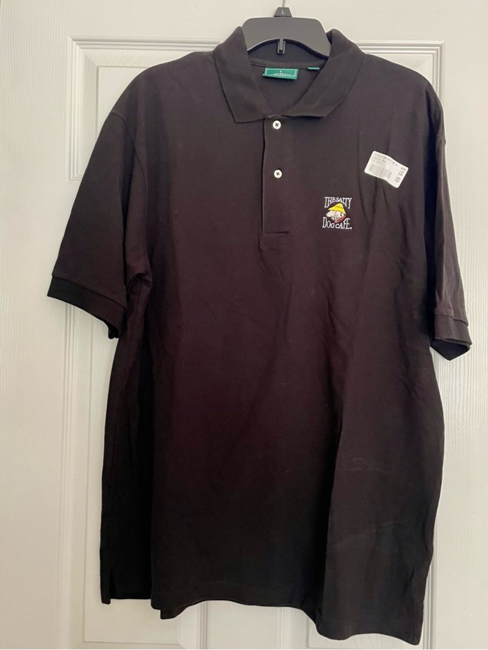 Men's Salty Dog Cafe black Polo, Size L